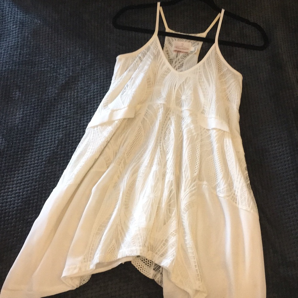 Whit lace mini dress from Free People